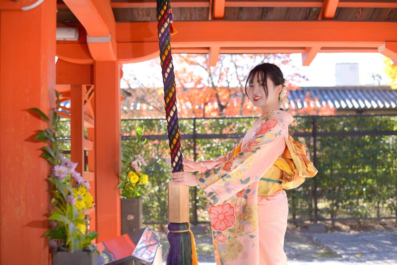 成人式前撮り 東寺振袖撮影